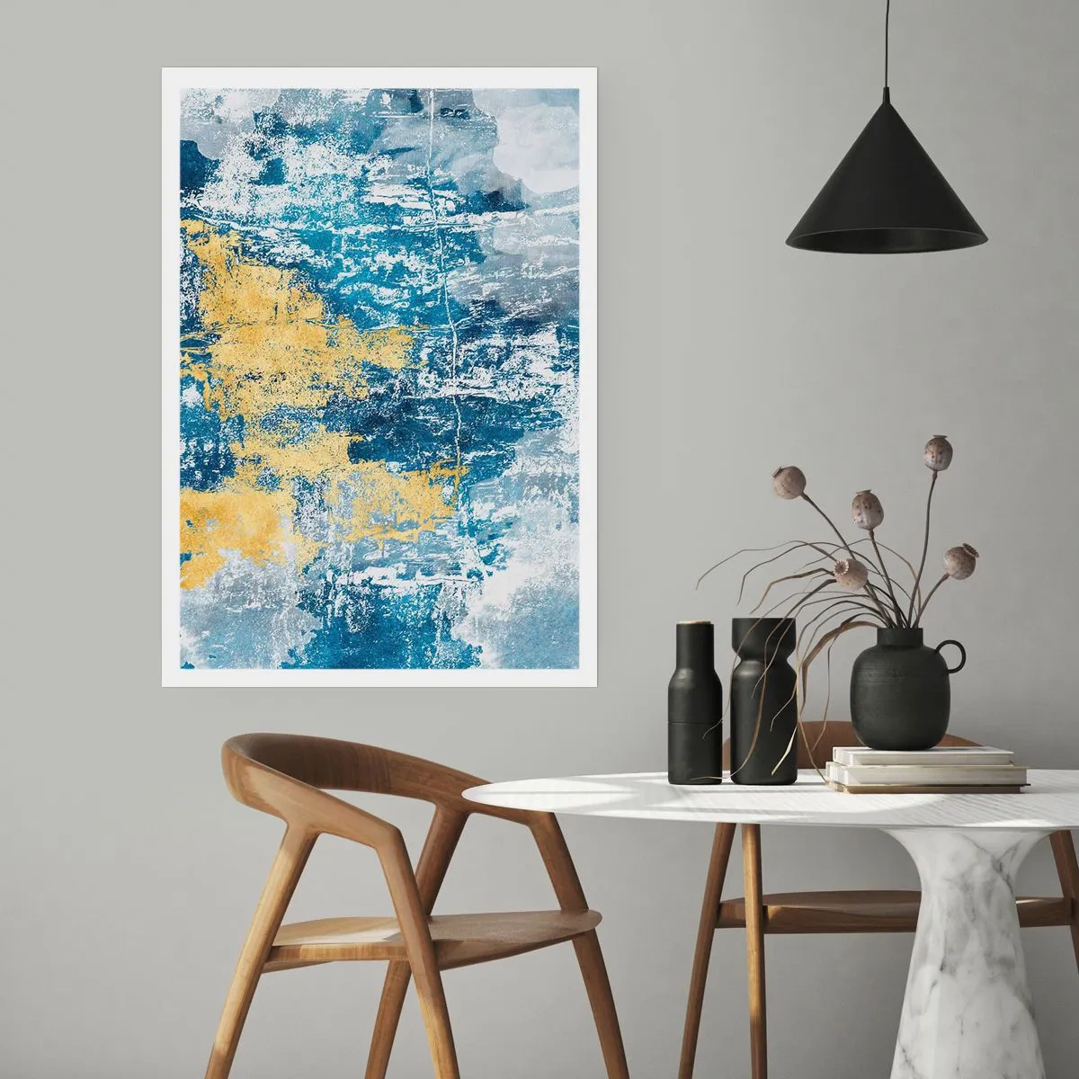 Affiche - Poster - Abstraction du temps - 40x50 cm