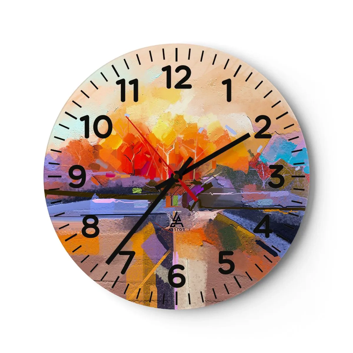 Horloge murale - Pendule murale - L'automne est arrivé - 40x40 cm