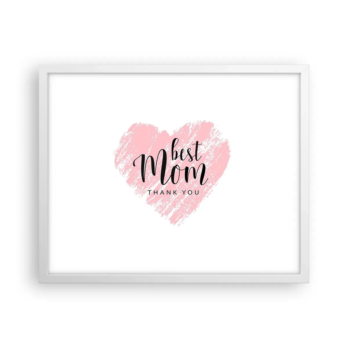 Affiche dans un cadre blanc - Poster - Toujours au bon moment - 50x40 cm