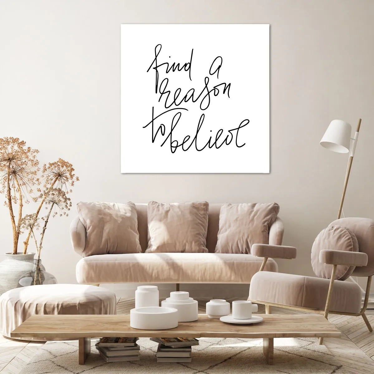 Impression sur toile - Image sur toile - C'est possible - 60x60 cm