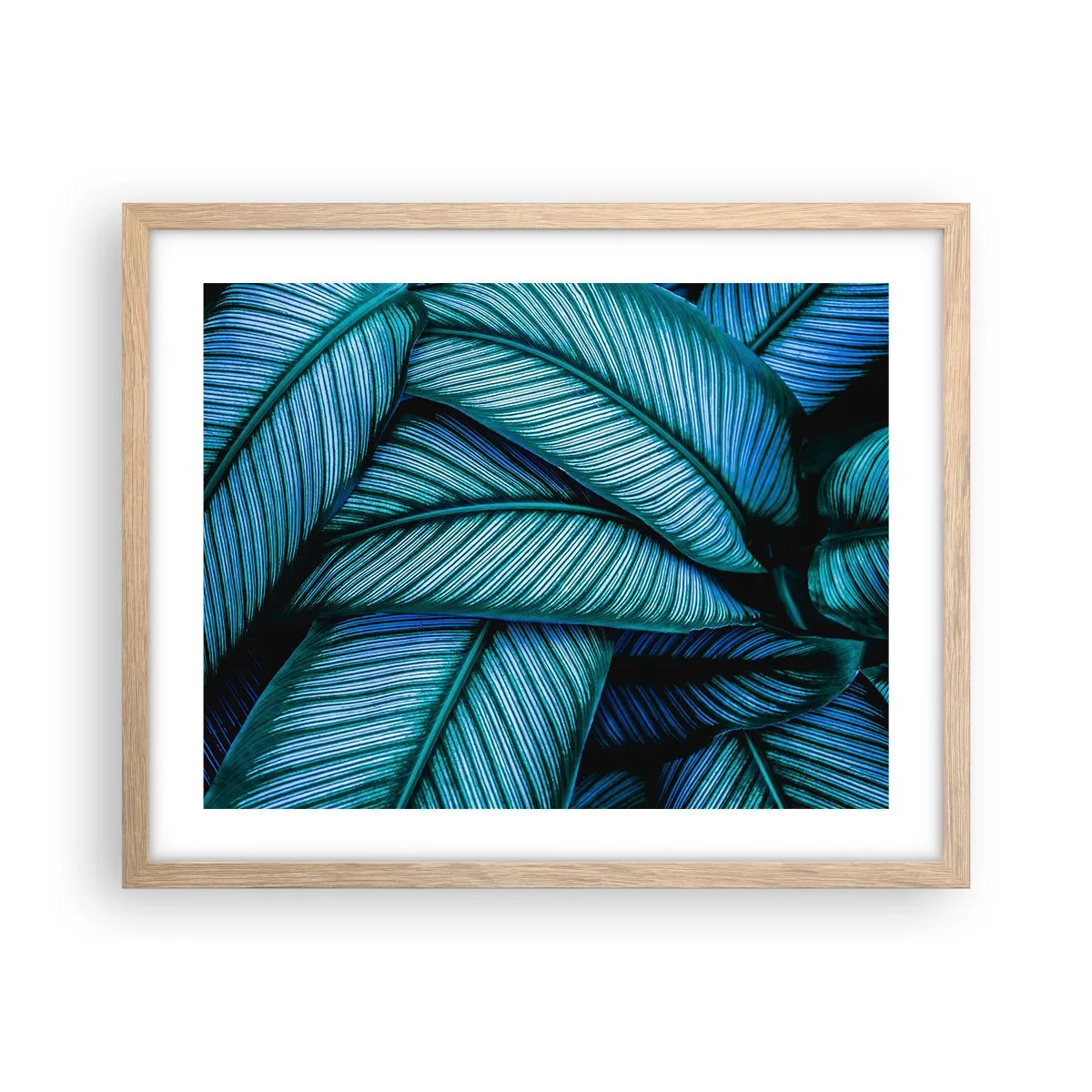 Affiche dans un chêne clair - Poster - Lignes de vie - 50x40 cm