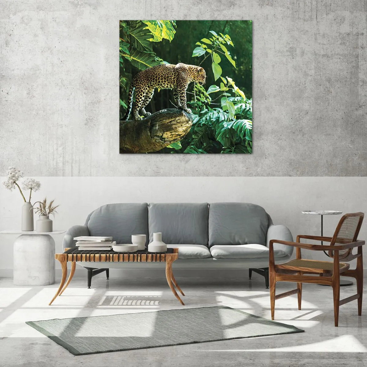 Impression sur verre - Image sur verre - À la chasse? - 40x40 cm