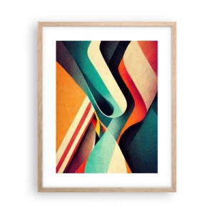 Affiche dans un chêne clair - Poster - Composition intense - 40x50 cm