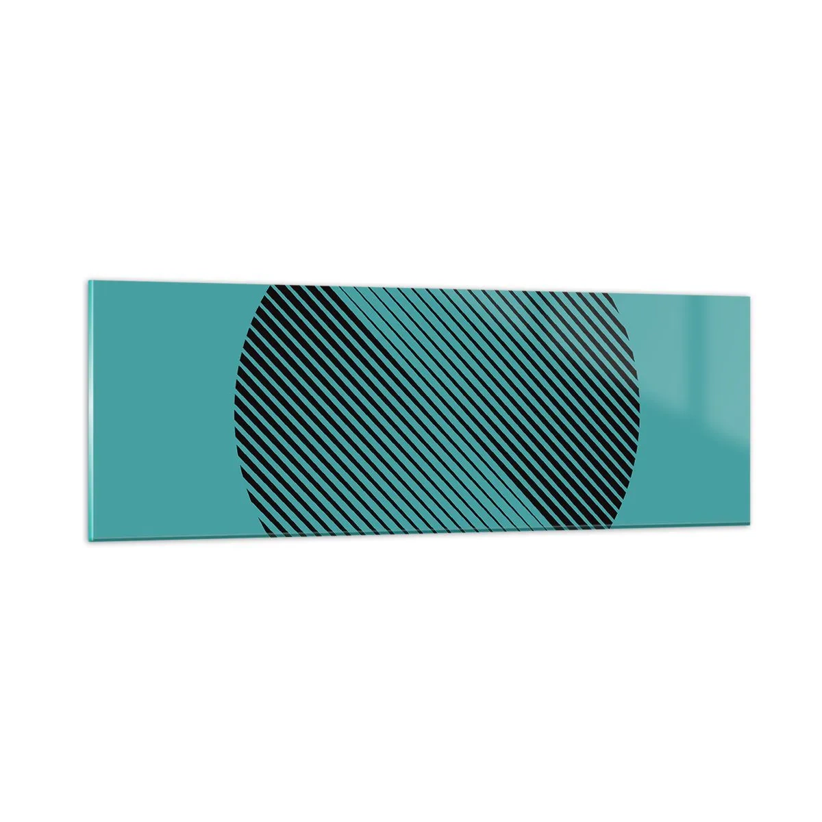 Impression sur verre - Image sur verre - Cercle – une variation géométrique - 90x30 cm