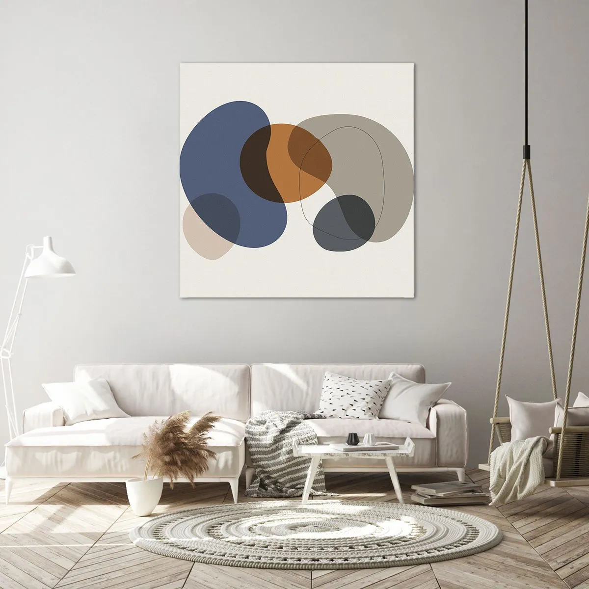 Impression sur toile - Image sur toile - Gouttes de couleur - 70x70 cm