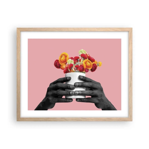 Affiche dans un chêne clair - Poster - Apothéose de la vie - 50x40 cm