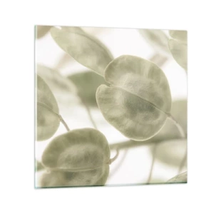 Impression sur verre - Image sur verre - Au commencement il y avait des feuilles... - 70x70 cm