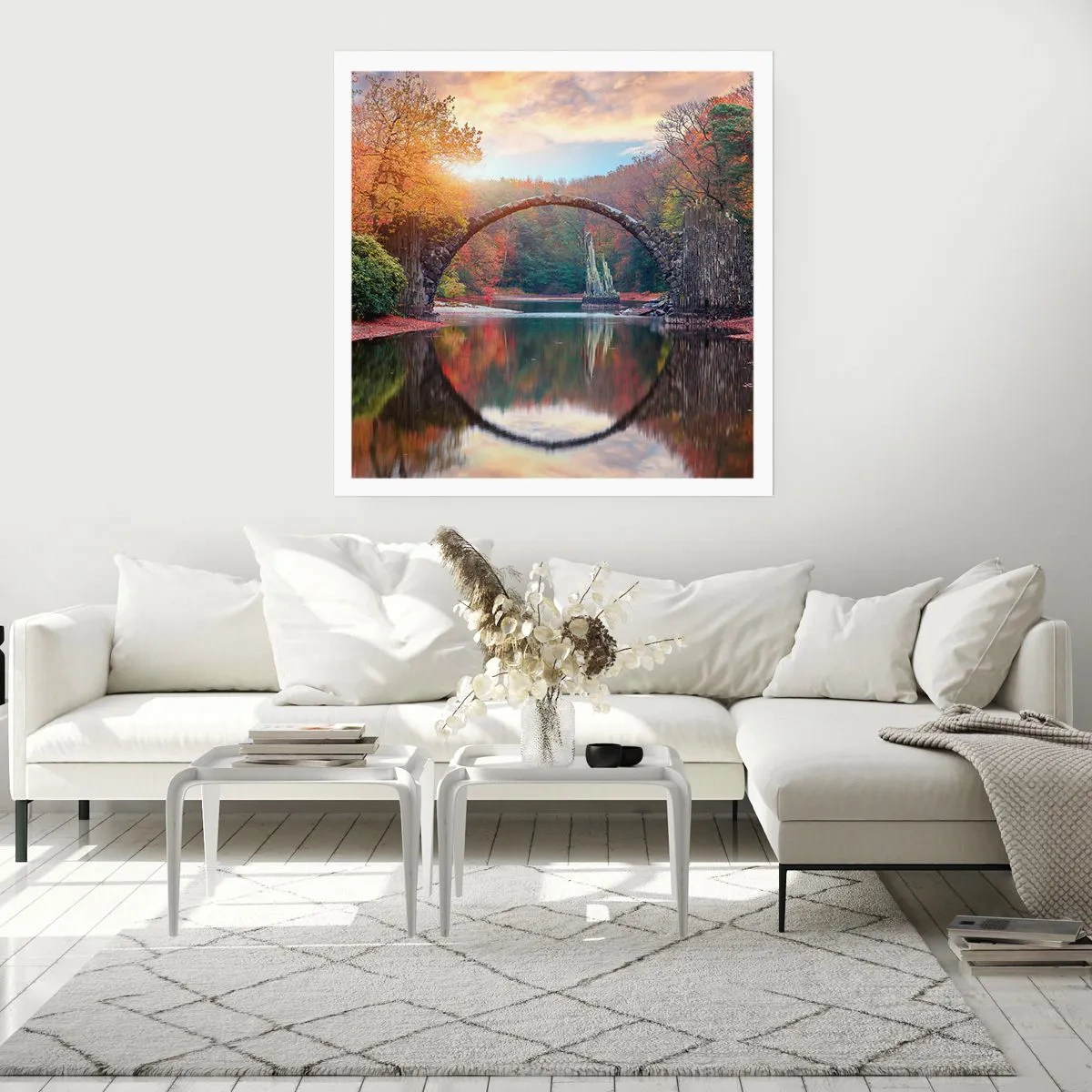 Affiche - Poster - De l'autre cote du miroir - 40x40 cm