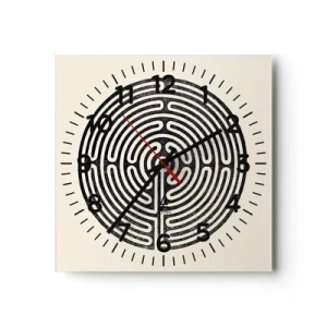 Horloge murale - Pendule murale - Ordre mystérieux - 40x40 cm