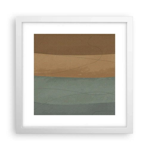 Affiche dans un cadre blanc - Poster - Composition horizontale - 30x30 cm