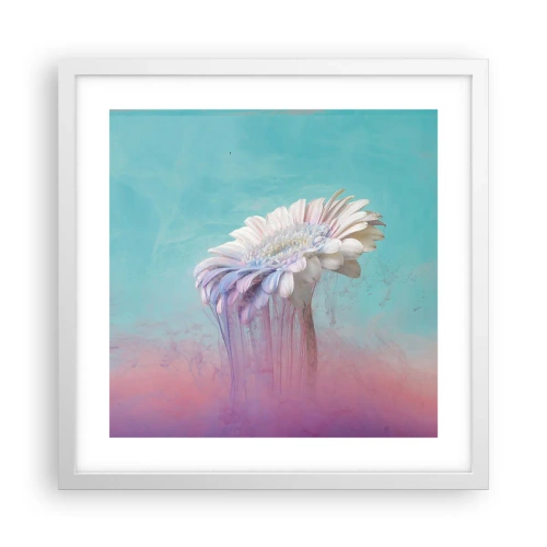 Affiche dans un cadre blanc - Poster - Le monde souterrain des fleurs - 40x40 cm