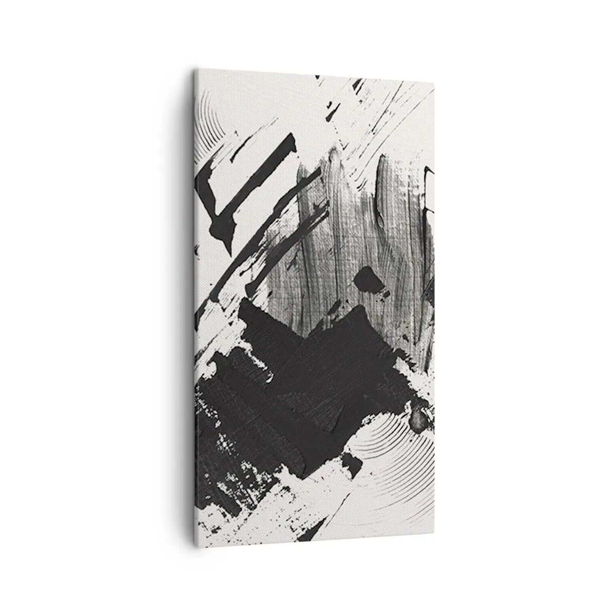 Impression sur toile - Image sur toile - Abstraction – expression du noir - 45x80 cm