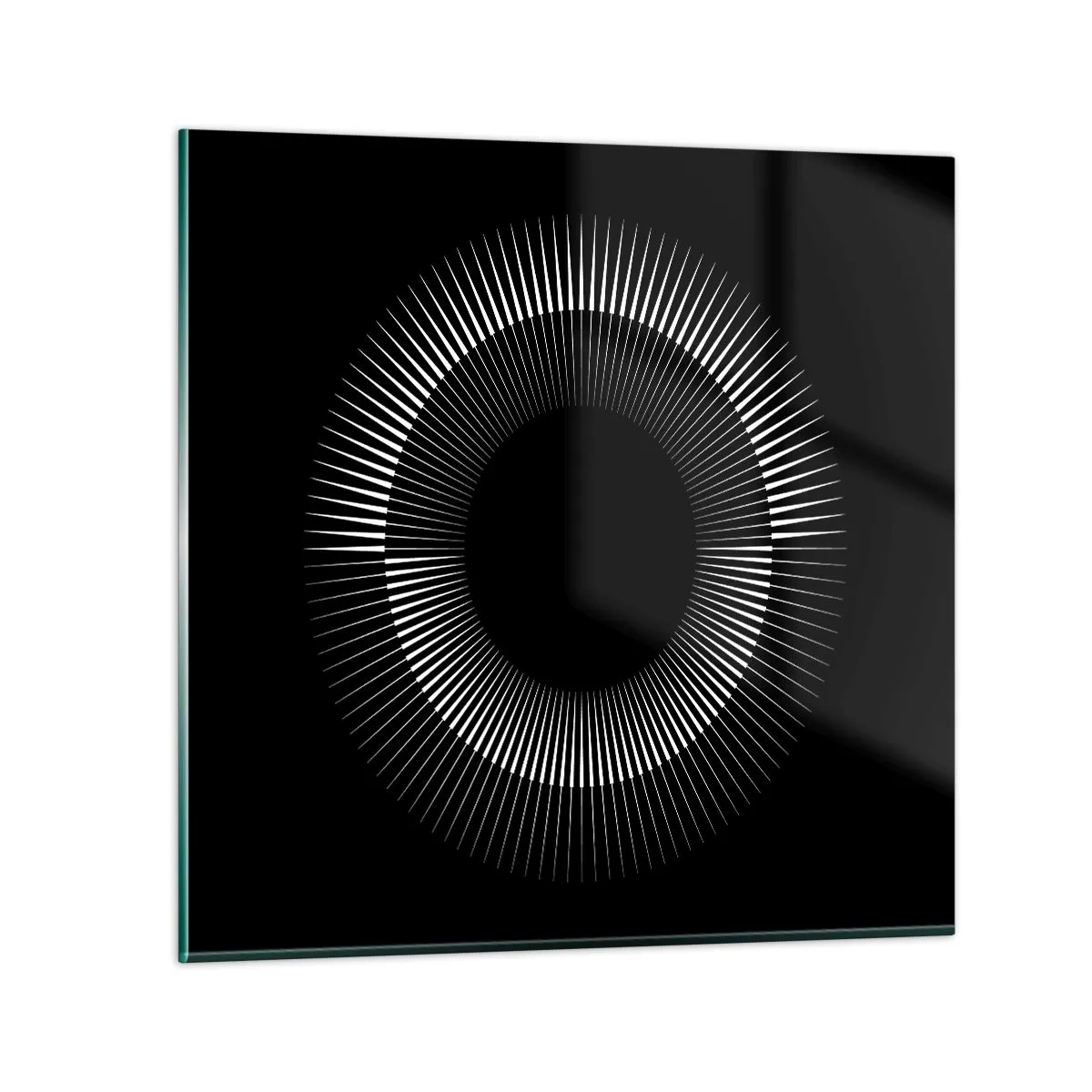Impression sur verre - Image sur verre - Soleil noir - 30x30 cm