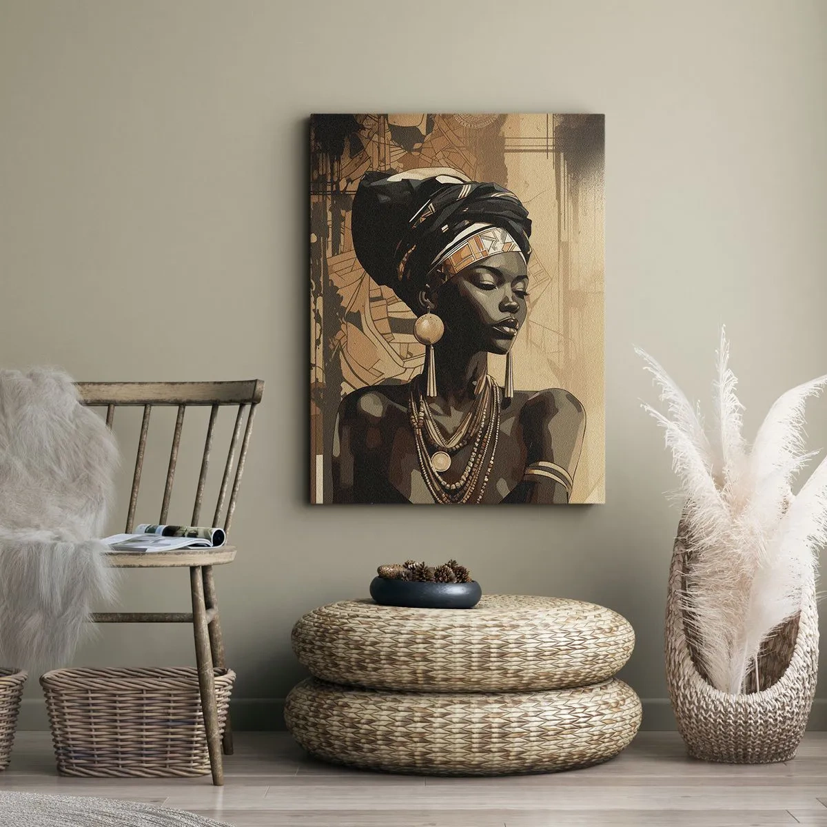 Impression sur toile - Image sur toile - Majesté africaine - 55x100 cm