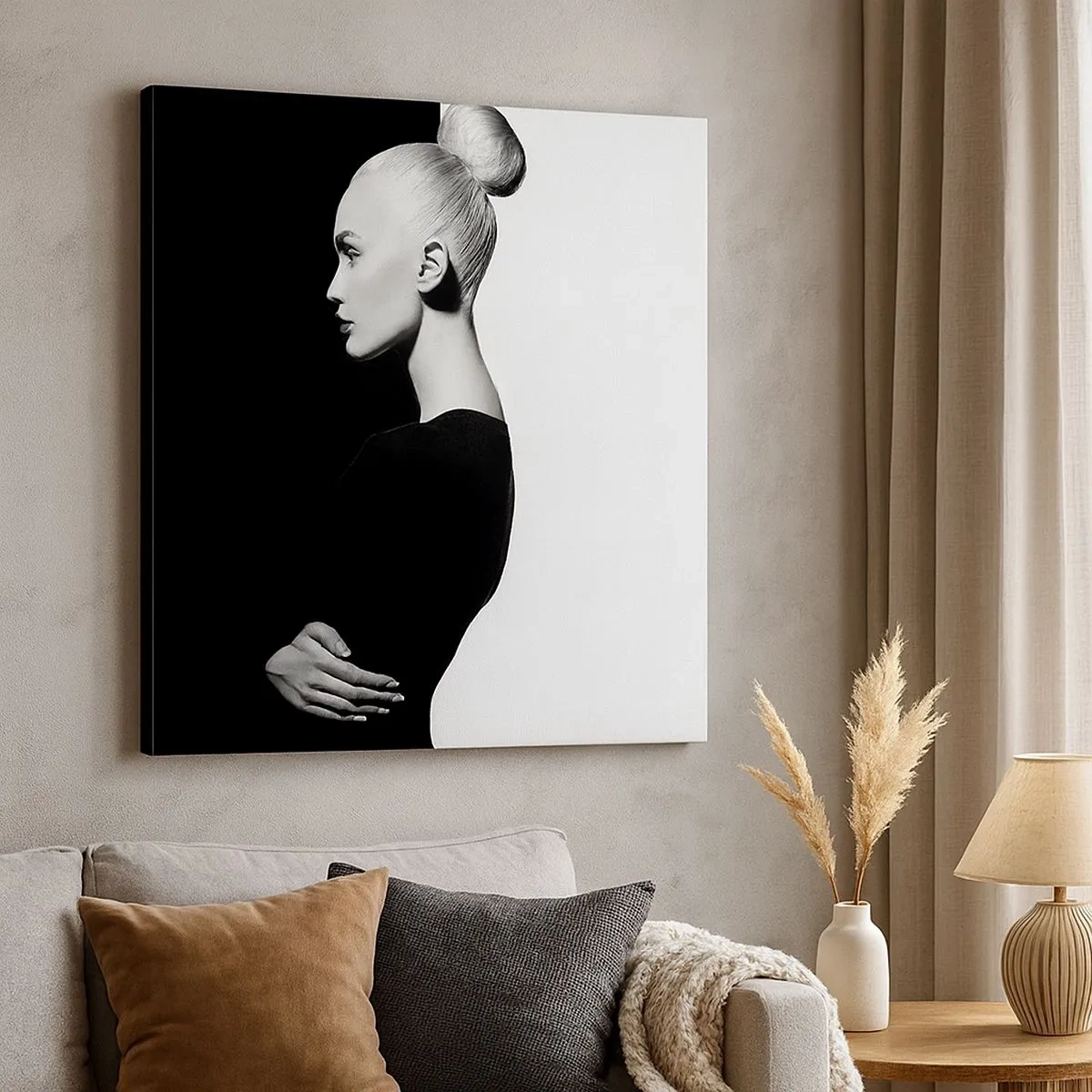 Impression sur toile - Image sur toile - Tout simplement une femme - 30x30 cm