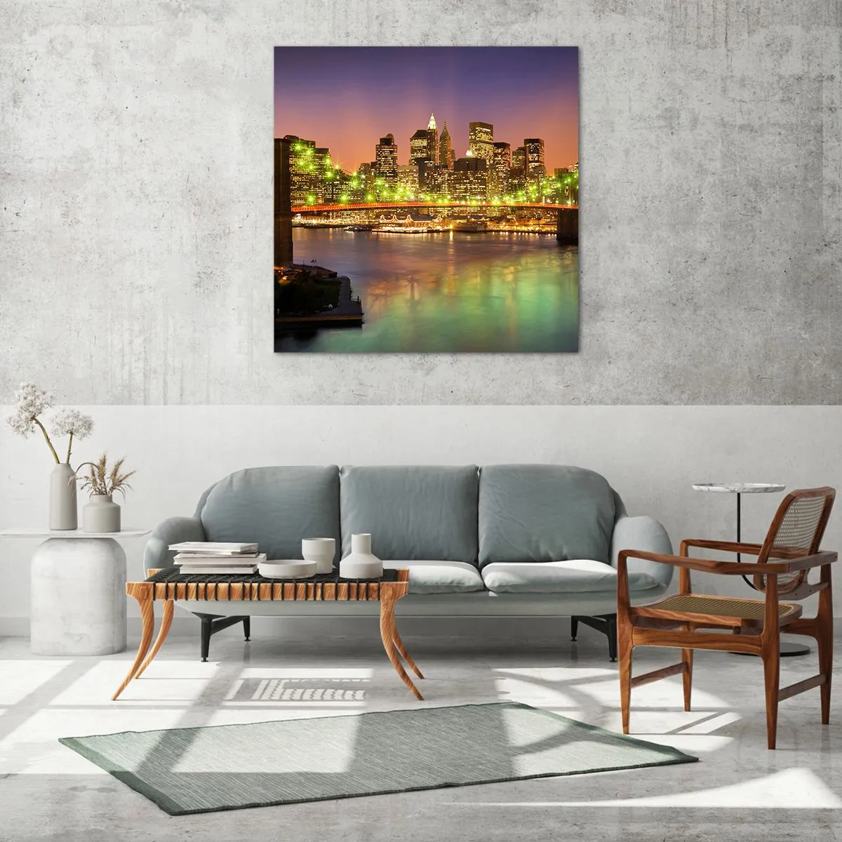 Impression sur verre - Image sur verre - Ici la lumière ne s'éteint jamais - 60x60 cm