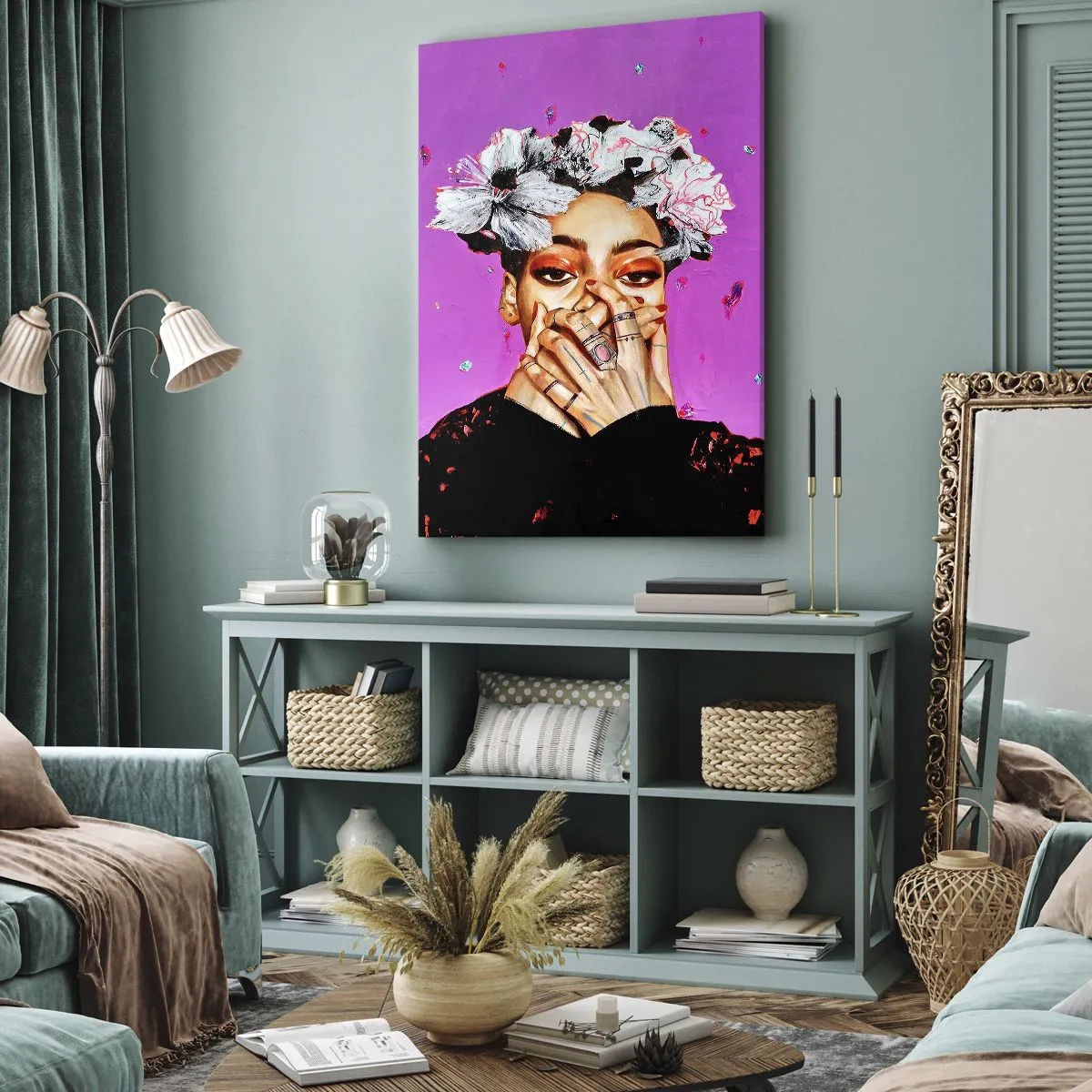 Impression sur toile - Image sur toile - Un peu fou - 45x80 cm