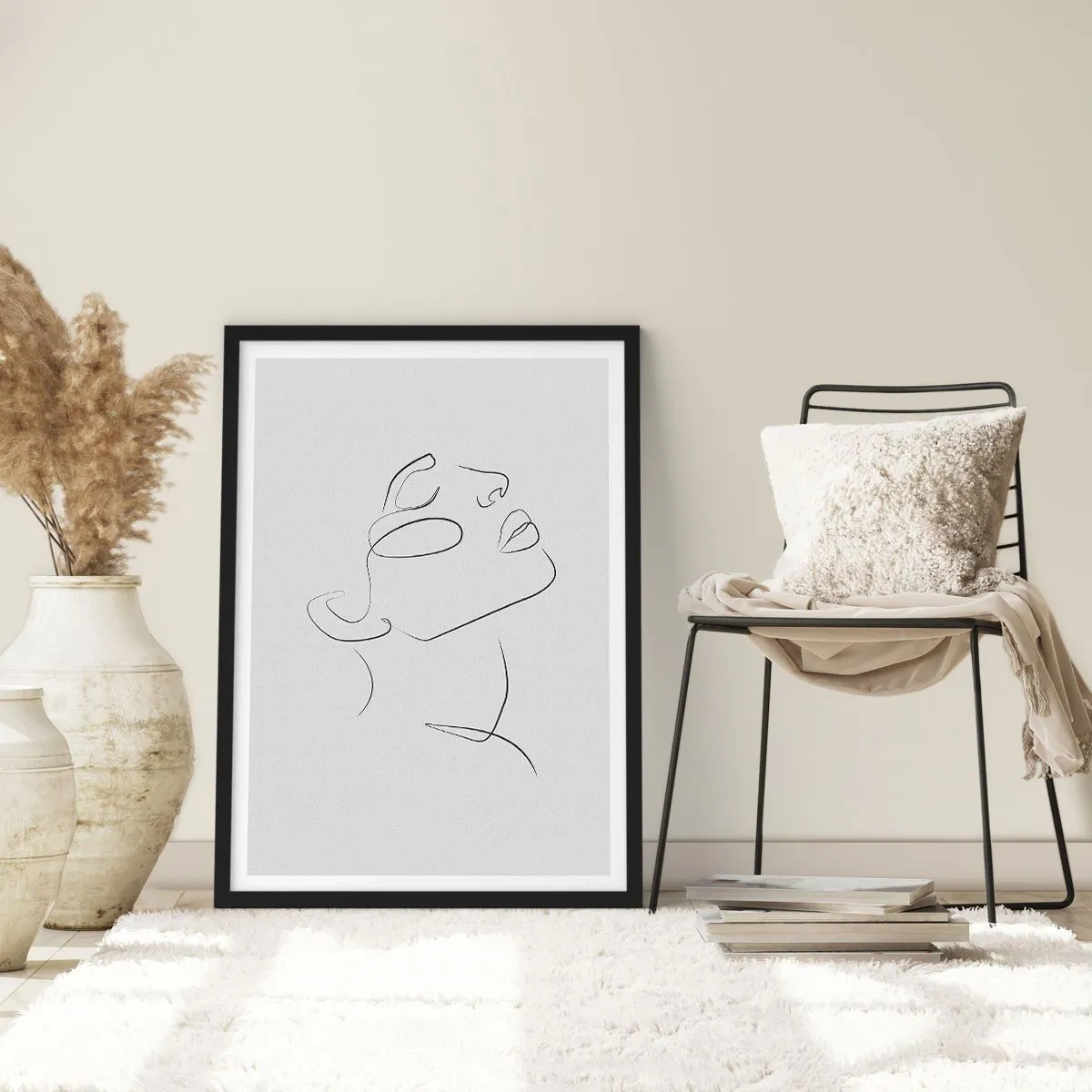 Affiche dans un cadre noir - Poster - Méandre du rêve - 61x91 cm