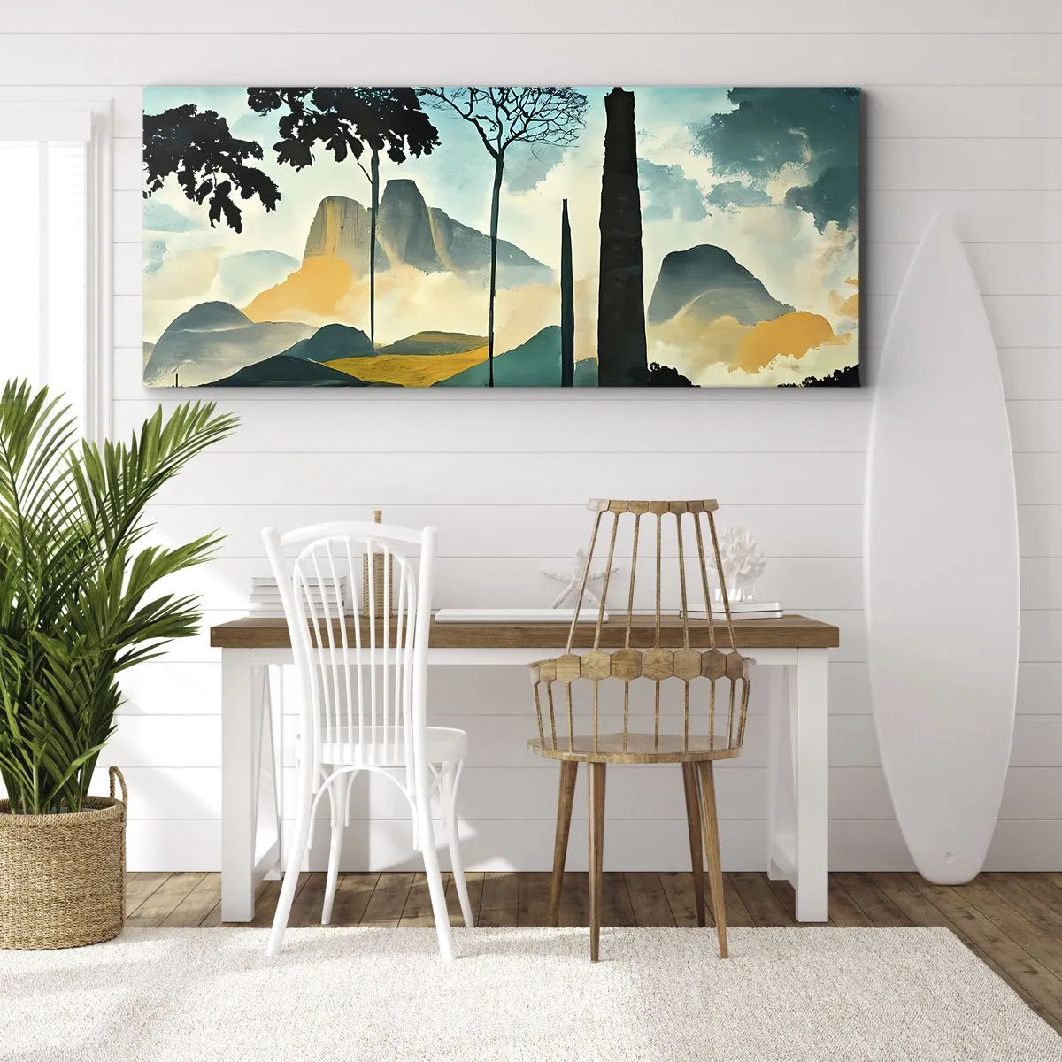 Impression sur toile - Image sur toile - Toujours de plus en plus haut - 100x40 cm