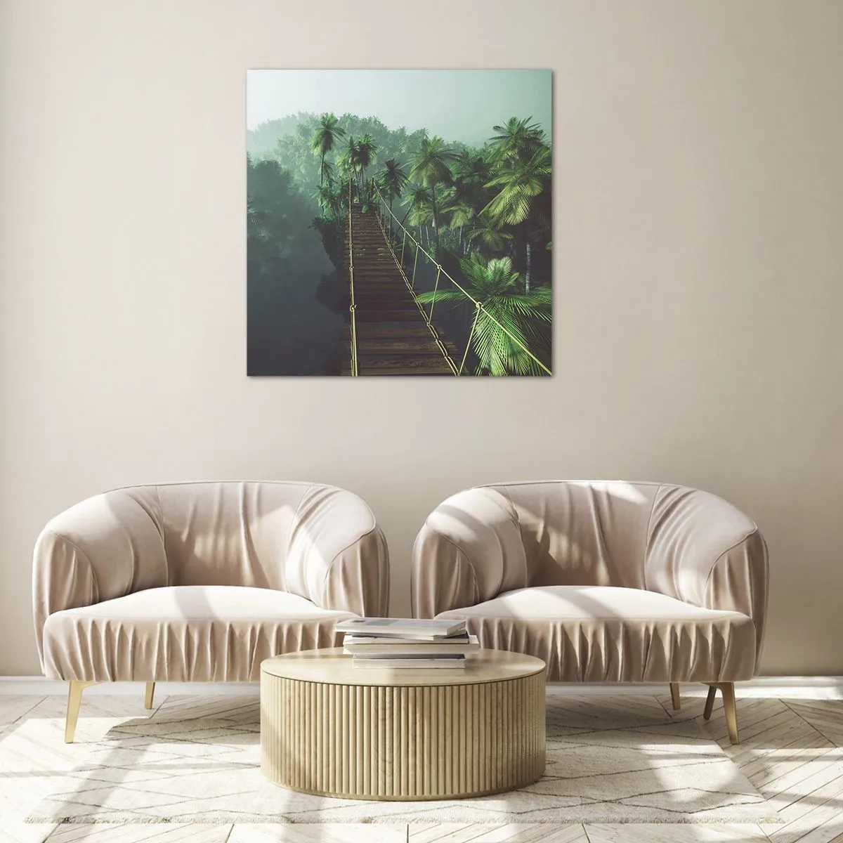 Impression sur verre - Image sur verre - Au fil de la verdure - 60x60 cm