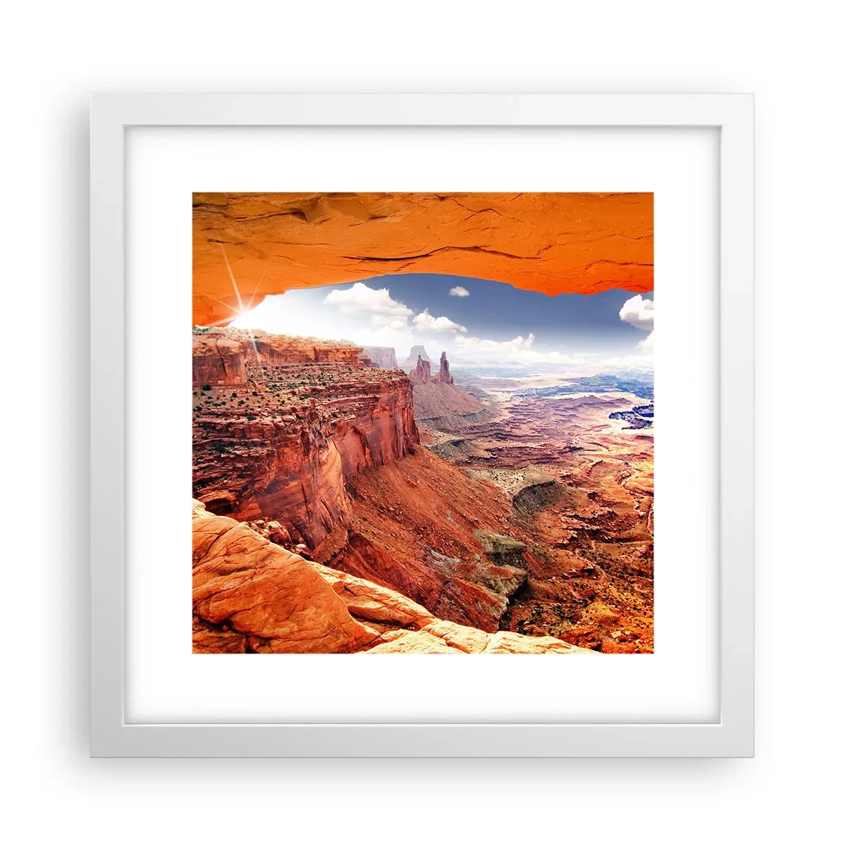 Affiche dans un cadre blanc - Poster - Sculpté par la nature elle-même - 30x30 cm