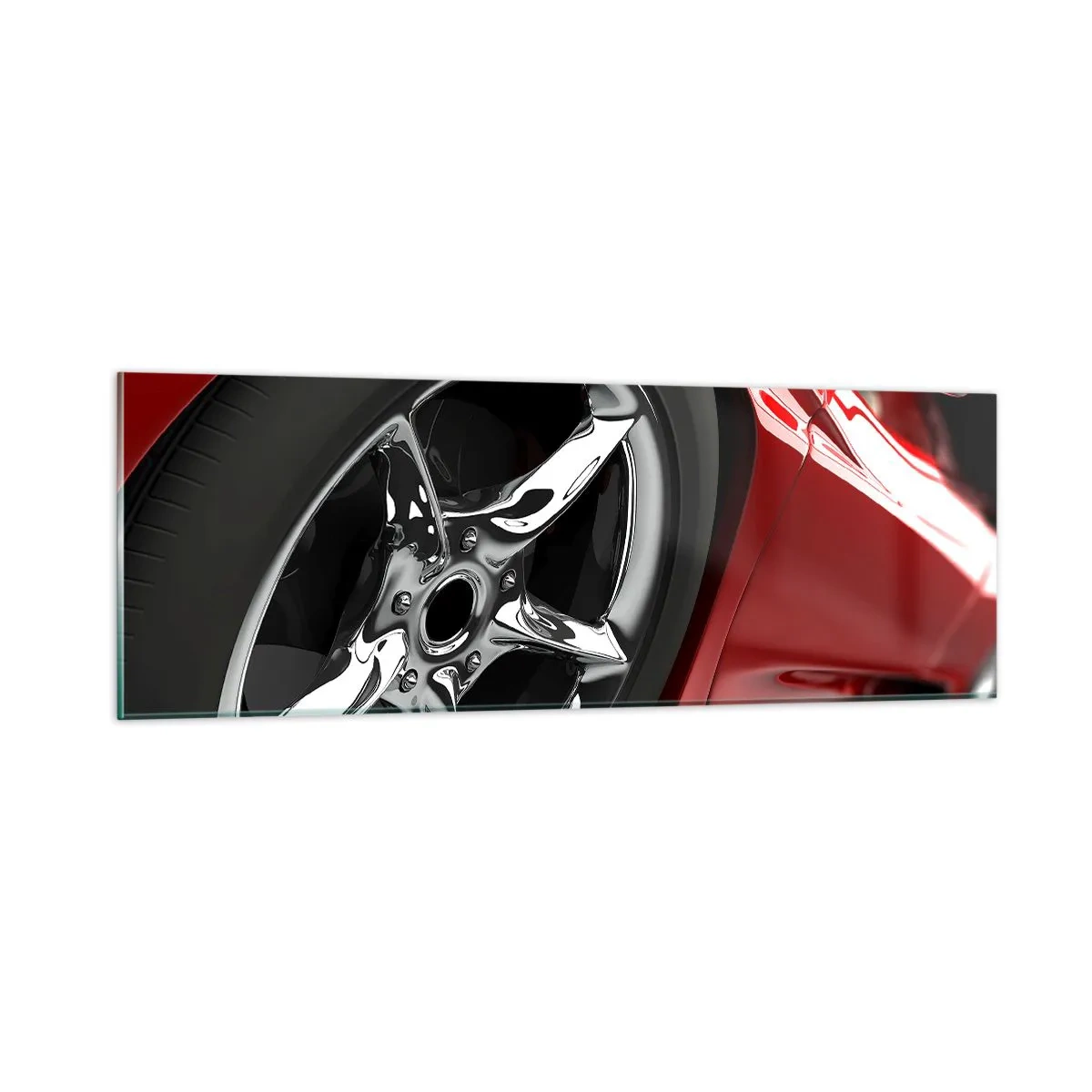 Impression sur verre - Image sur verre - Conçu pour la vitesse - 90x30 cm
