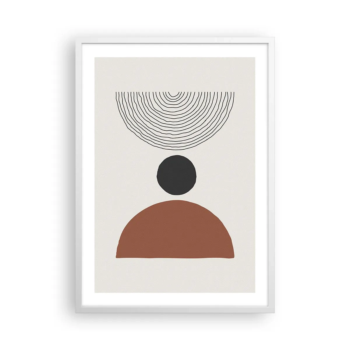 Affiche dans un cadre blanc - Poster - Au centre de l'attention - 50x70 cm