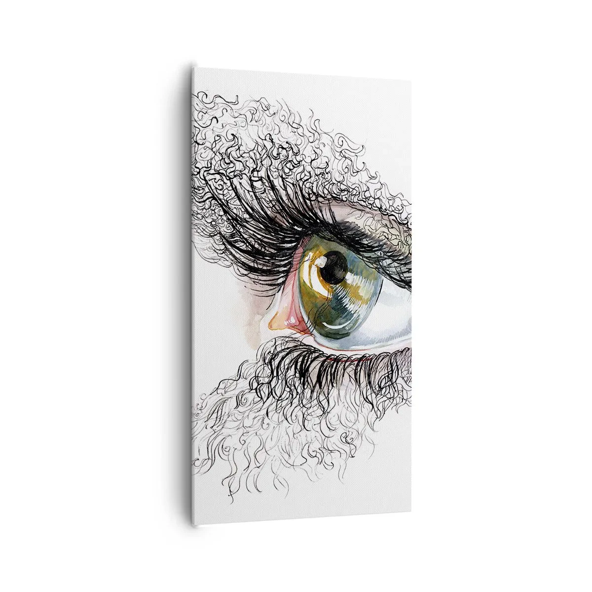 Impression sur toile - Image sur toile - Regarde droit dans l'âme - 65x120 cm