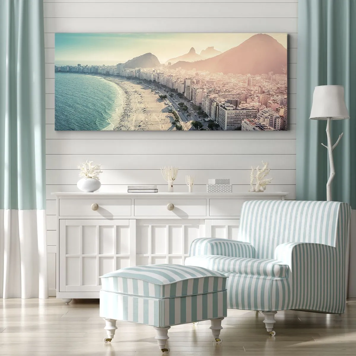 Impression sur toile - Image sur toile - Vacances éternelles à Rio - 100x40 cm