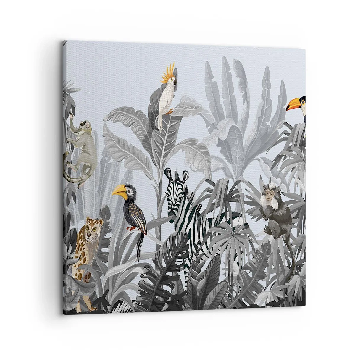Impression sur toile - Image sur toile - Conte de fées africain - 50x50 cm