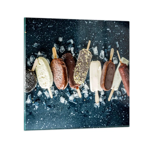 Impression sur verre - Image sur verre - Le goût de l'été chaud - 50x50 cm