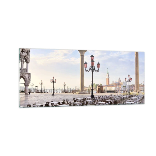 Impression sur verre - Image sur verre - Nous vous invitons, tout est prêt - 100x40 cm