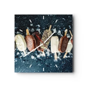 Horloge murale - Pendule murale - Le goût de l'été chaud - 40x40 cm