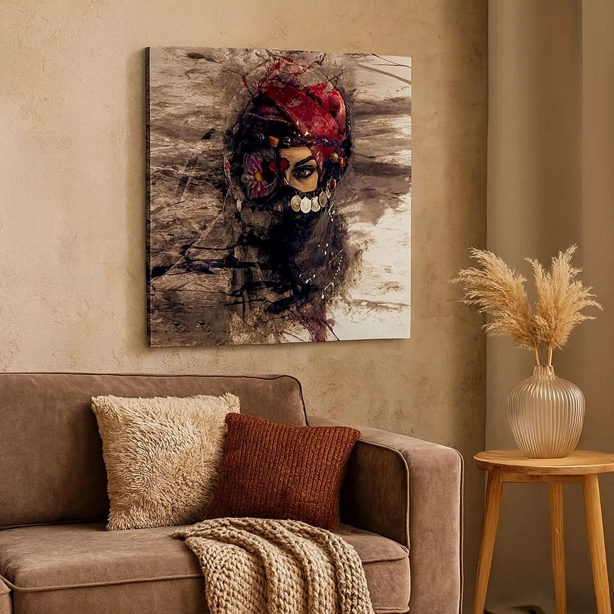 Impression sur toile - Image sur toile - Inquiétant, c'est le moins qu'on puisse dire - 30x30 cm