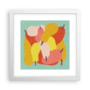 Affiche dans un cadre blanc - Poster - Essayez le soleil d'été - 30x30 cm