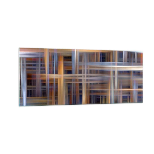 Impression sur verre - Image sur verre - Tissé de lumière - 100x40 cm