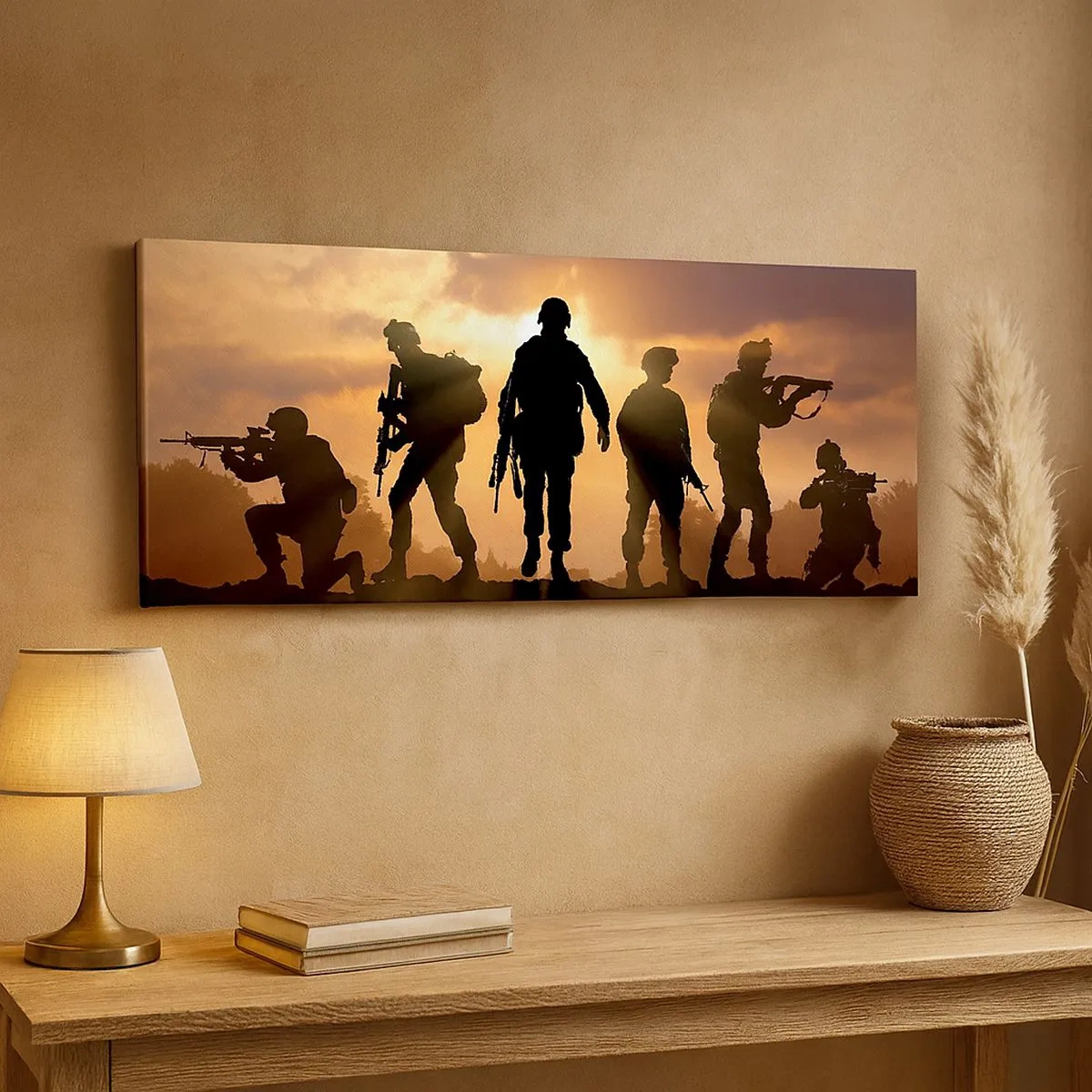 Impression sur toile - Image sur toile - Brothers in arms - 100x40 cm