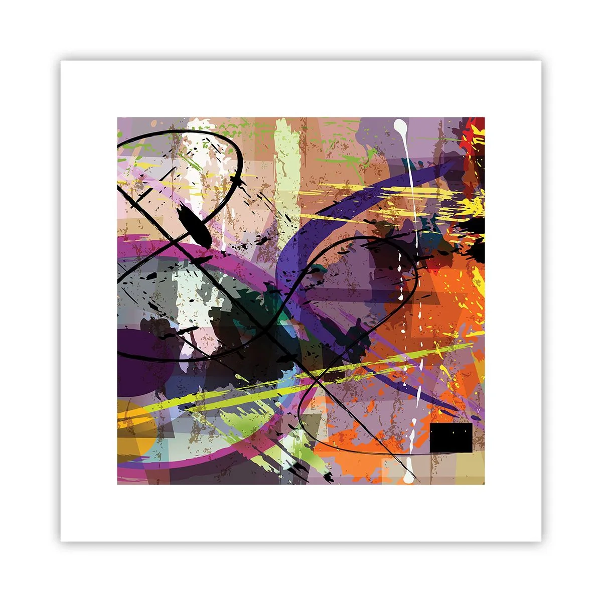 Affiche - Poster - Vous pouvez aller tout droit ou autour - 30x30 cm