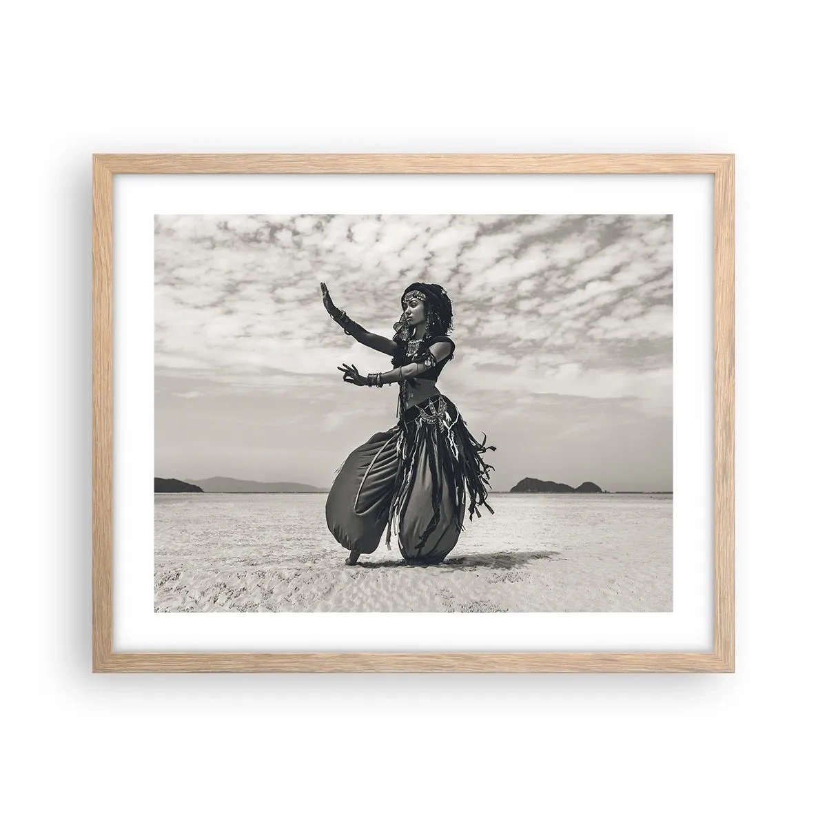 Affiche dans un chêne clair - Poster - Danse des îles du sud - 50x40 cm