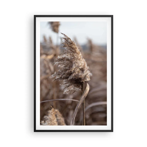 Affiche dans un cadre noir - Poster - Il est temps de s'envoler avec le vent - 61x91 cm