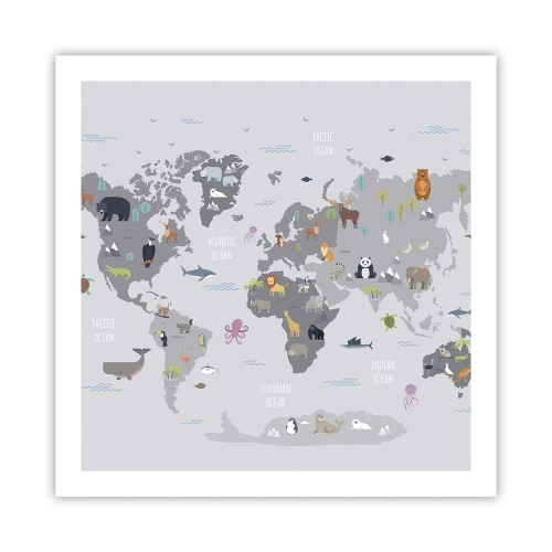 Affiche - Poster - Dis-moi d'où tu viens... - 60x60 cm