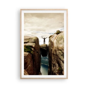 Affiche dans un chêne clair - Poster - Comment vous sentez-vous§ - 61x91 cm