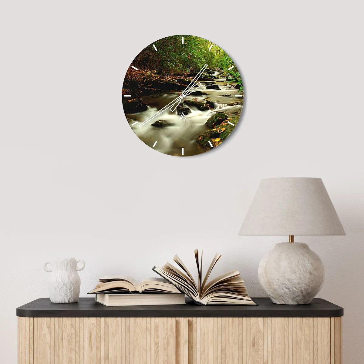 Horloge murale - Pendule murale - Comme de l'argent liquide - 40x40 cm