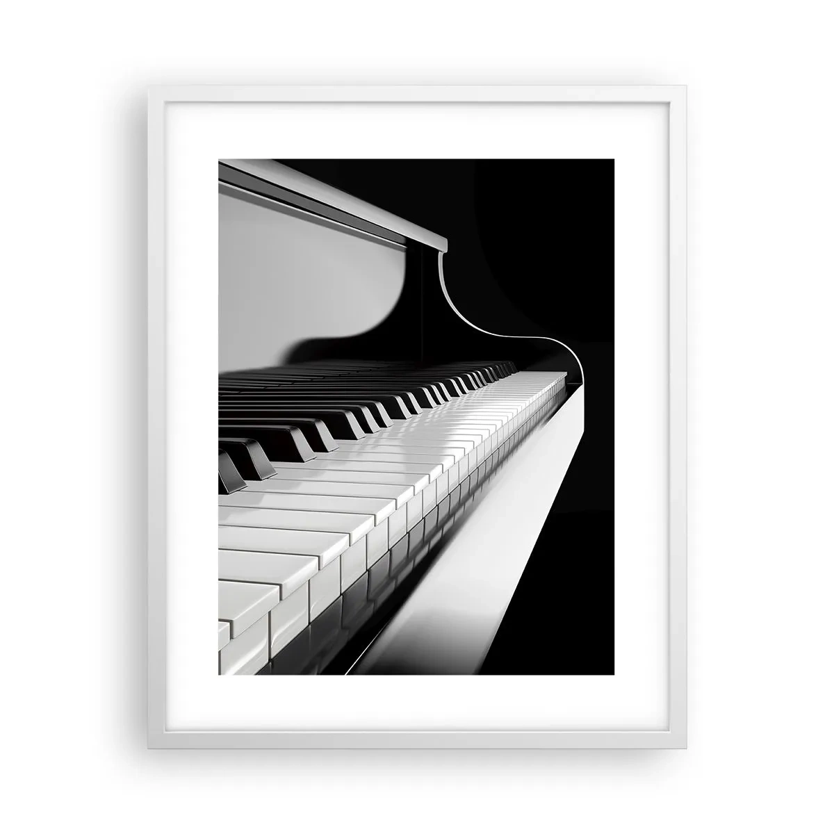 Affiche dans un cadre blanc - Poster - Harmonie des formes et des couleurs - 40x50 cm