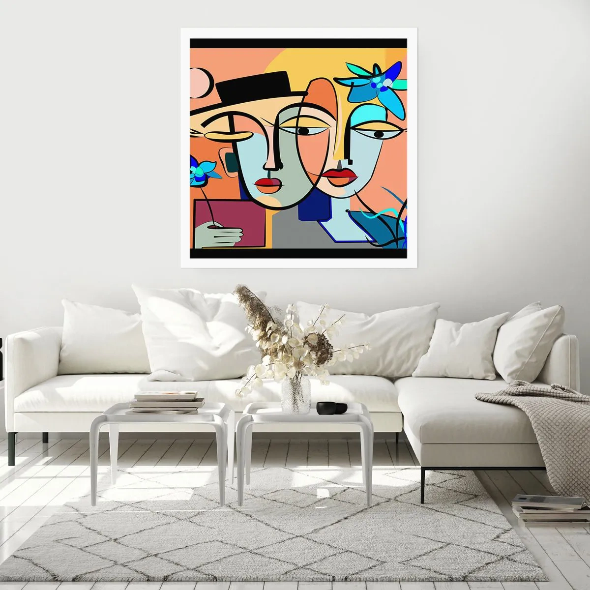 Affiche - Poster - Le Rendez-vous de Picasso - 60x60 cm