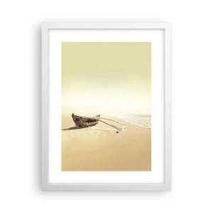 Affiche dans un cadre blanc - Poster - Mémoire des mers du sud - 30x40 cm