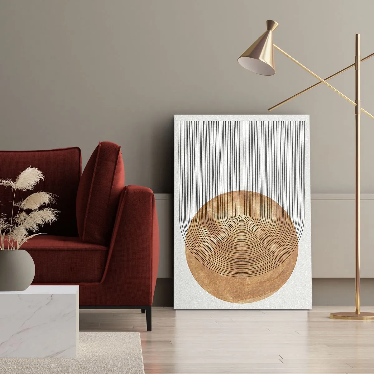 Impression sur toile - Image sur toile - Composition solaire - 55x100 cm