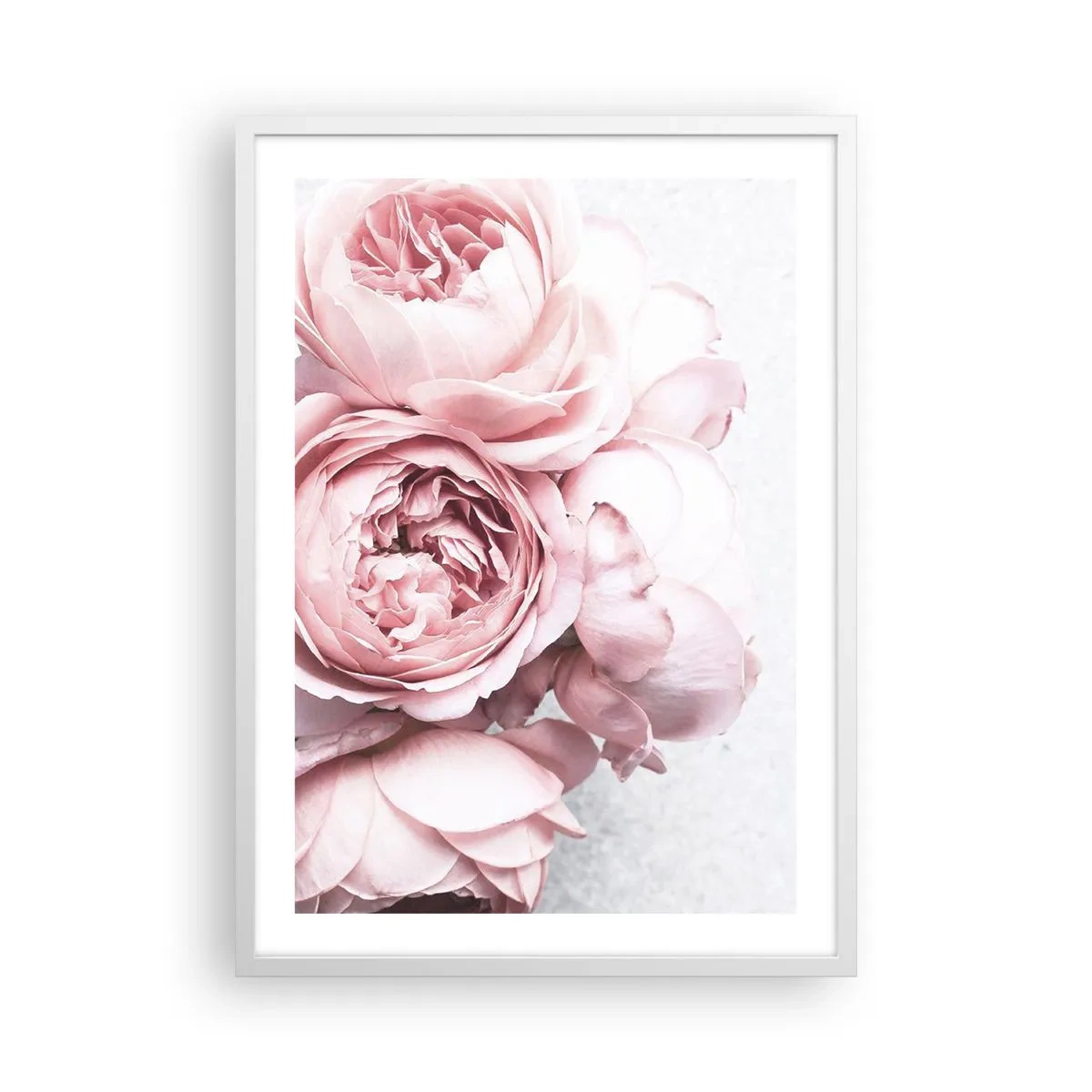 Affiche dans un cadre blanc - Poster - Pour les romantiques - 50x70 cm