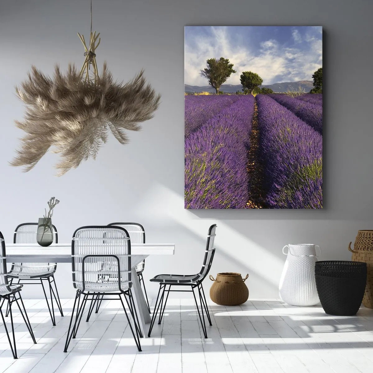 Impression sur toile - Image sur toile - Champs de lavande - 45x80 cm