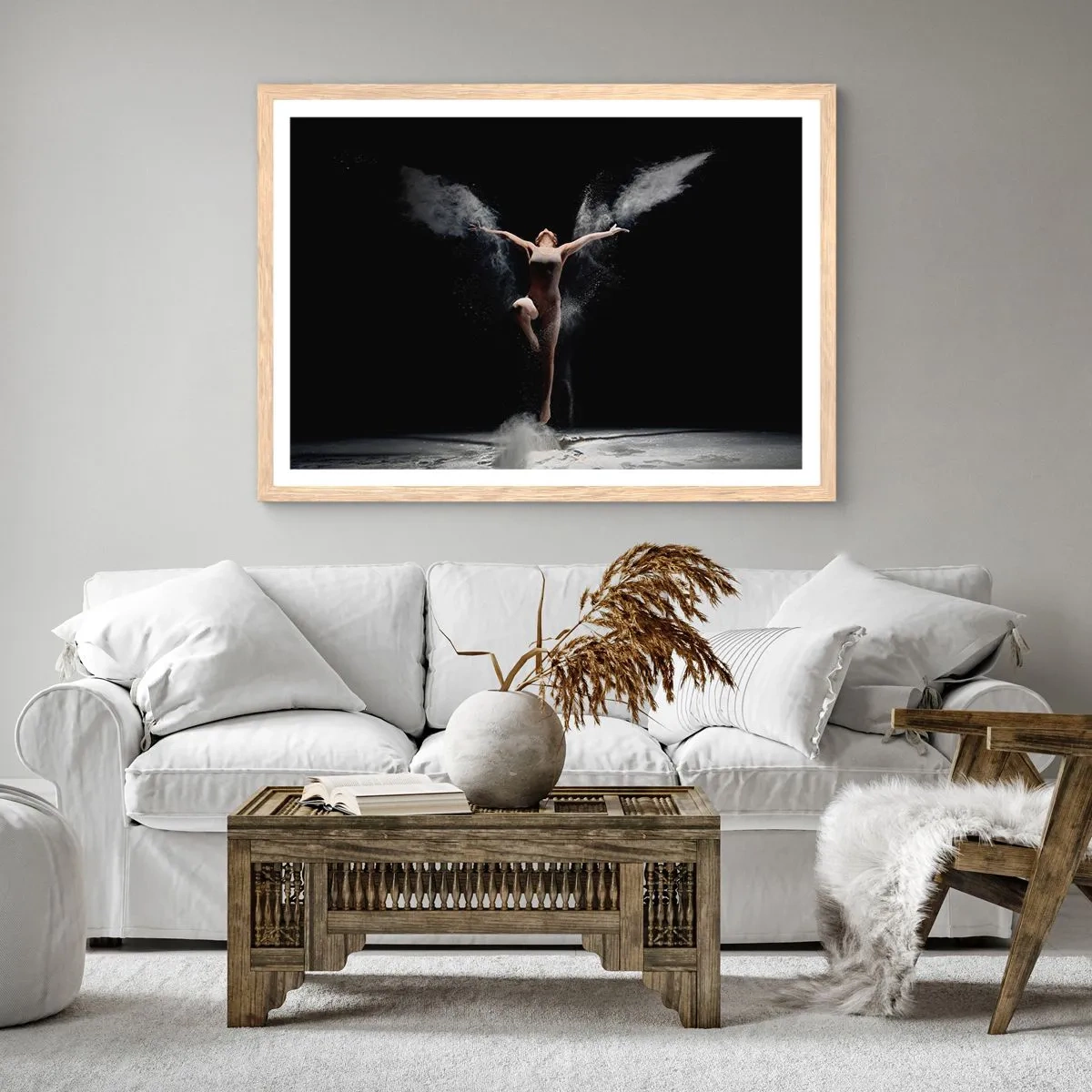 Affiche dans un chêne clair - Poster - Les elfes existent - 40x30 cm